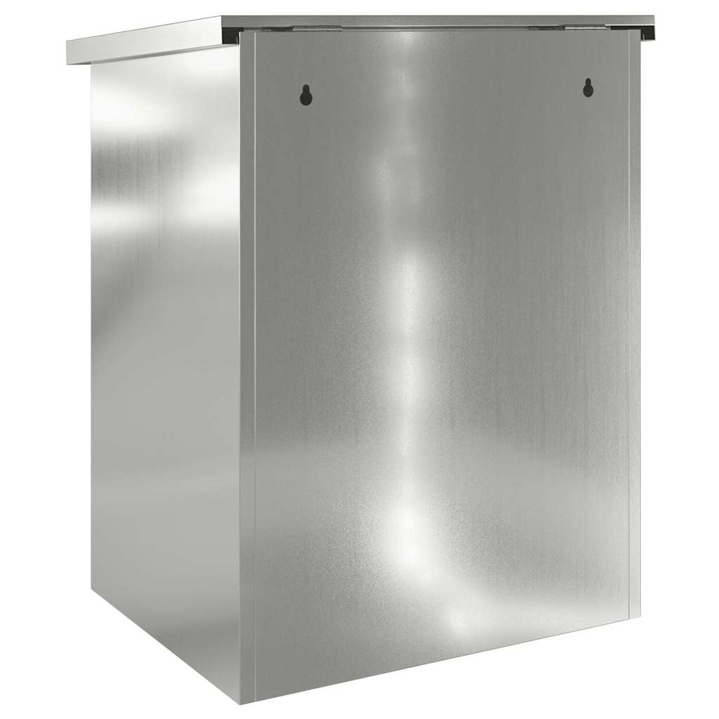 Parcel Drop Box Black 47.5 x 38 x 59 cm Galvanised Steel