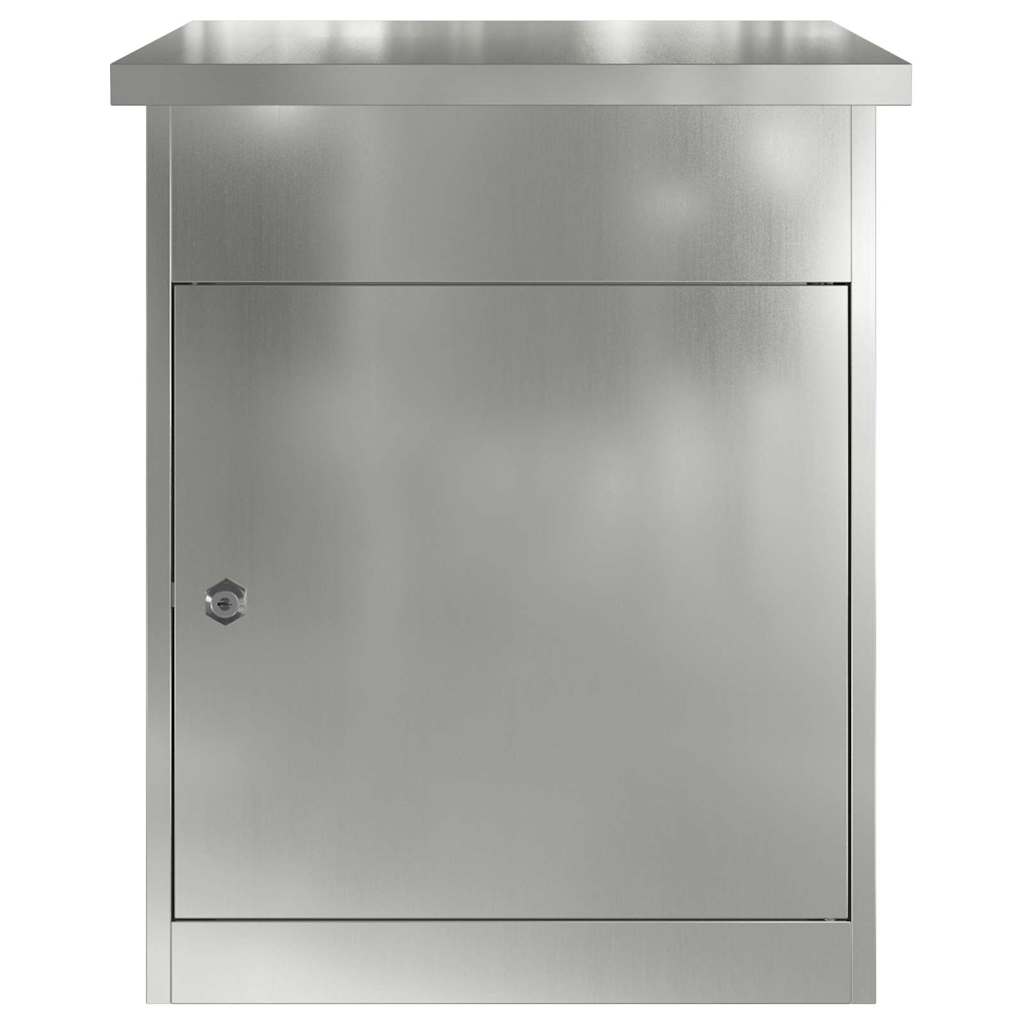 Parcel Drop Box Black 47.5 x 38 x 59 cm Galvanised Steel