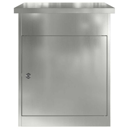Parcel Drop Box Black 47.5 x 38 x 59 cm Galvanised Steel