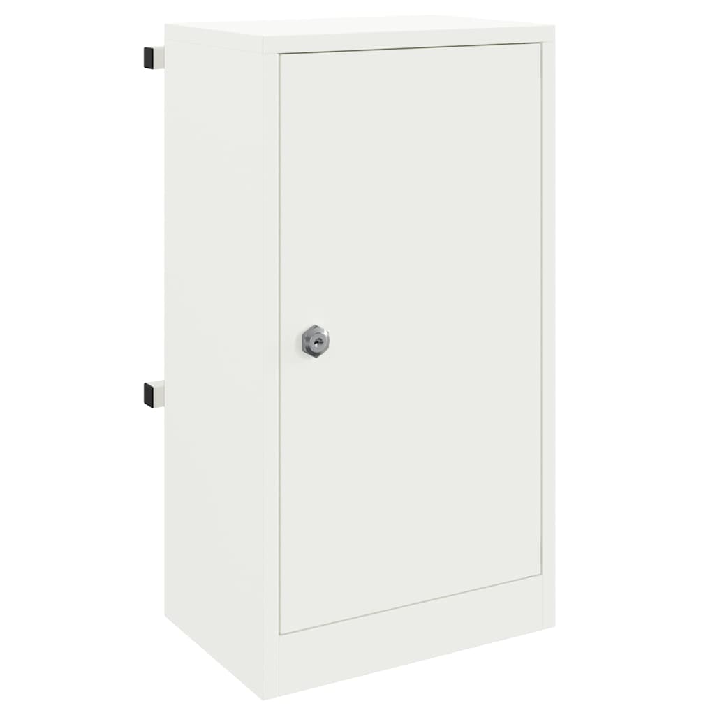 Mailbox with Storage with Door White 30 x 20 x 55 cm Steel