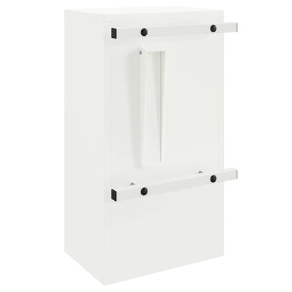 Mailbox with Storage with Door White 30 x 20 x 55 cm Steel
