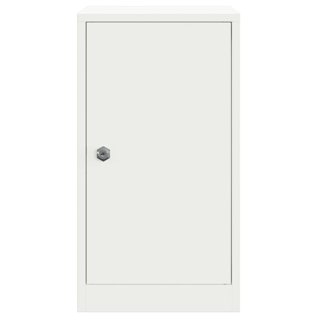 Mailbox with Storage with Door White 30 x 20 x 55 cm Steel