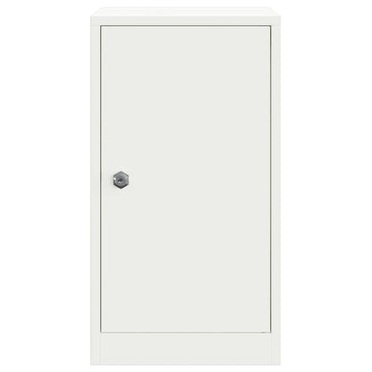 Mailbox with Storage with Door White 30 x 20 x 55 cm Steel