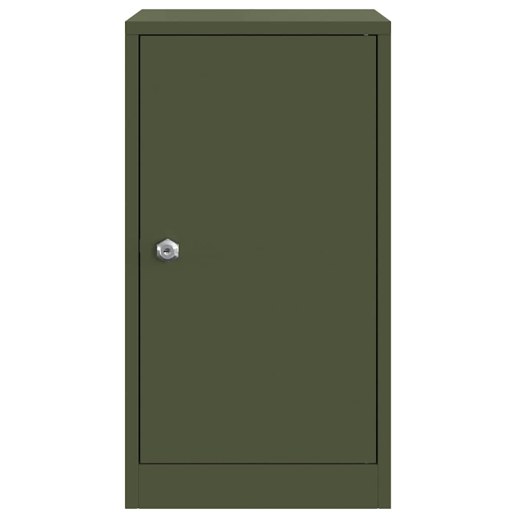 Mailbox with Storage Olive green 30 x 20 x 55 cm Steel