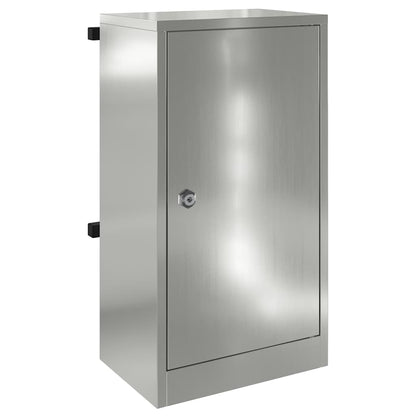 Mailbox with Storage Black 30 x 20 x 55 cm Galvanised Steel