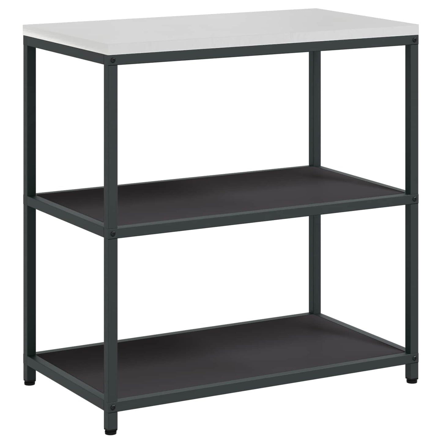 Kitchen Shelving Unit HATTEM Black 90 x 50 x 92 cm Steel