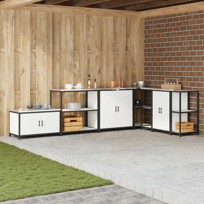 Kitchen Storage HATTEM White 90 x 50 x 92 cm Steel