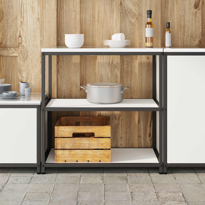 Kitchen Storage HATTEM White 90 x 50 x 92 cm Steel