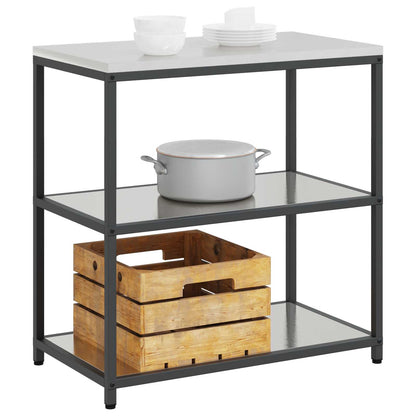 Kitchen Storage HATTEM Silver 90 x 50 x 92 cm Steel