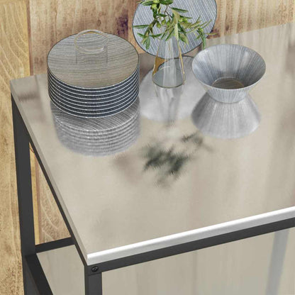 Kitchen Storage HATTEM Silver 90 x 50 x 92 cm Steel