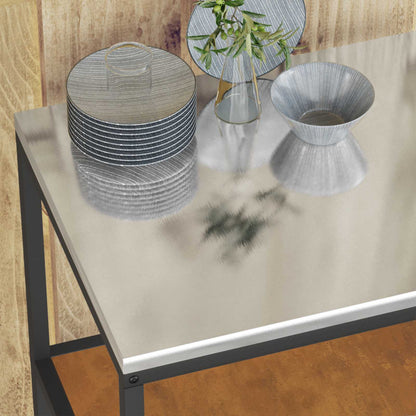 Kitchen Shelving Unit HATTEM Rusty 90 x 50 x 92 cm Steel