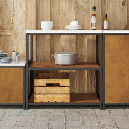 Kitchen Storage HATTEM Rusty 90 x 50 x 92 cm Steel