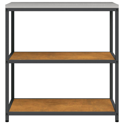 Kitchen Shelving Unit HATTEM Rusty 90 x 50 x 92 cm Steel