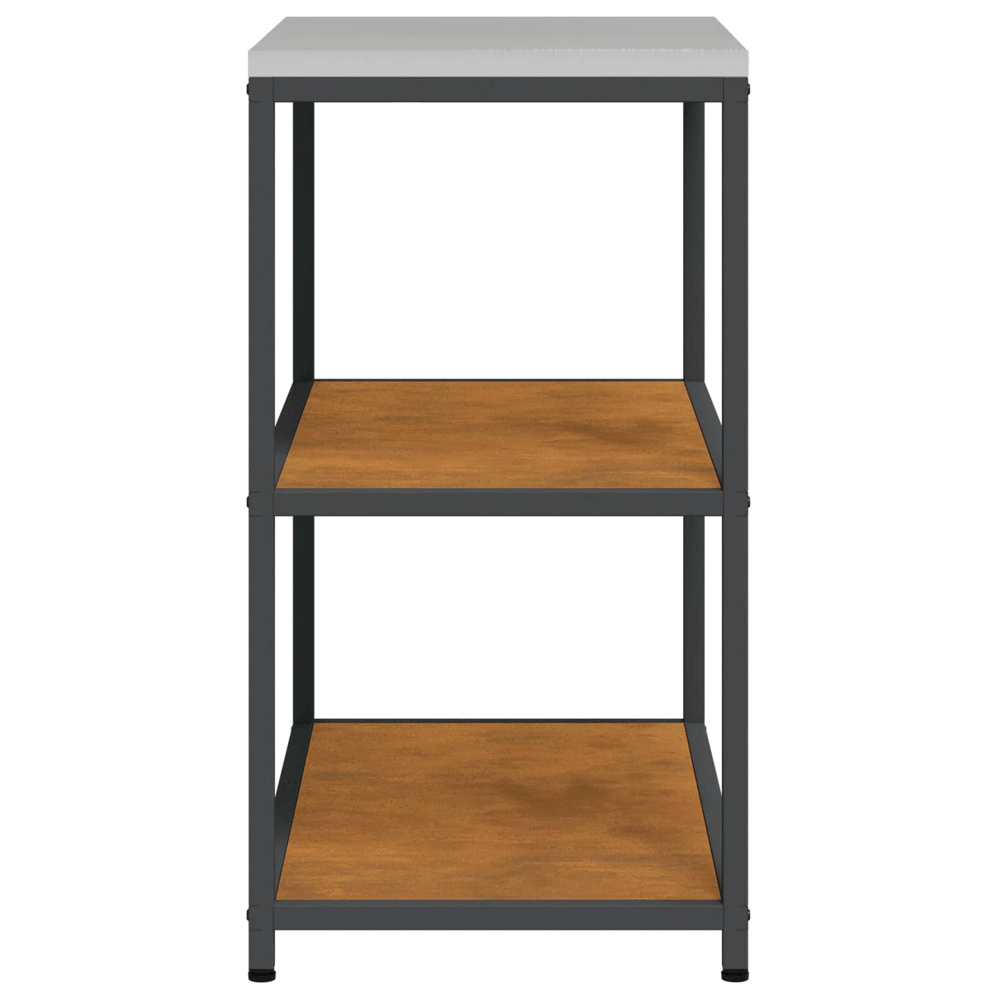 Kitchen Shelving Unit HATTEM Rusty 90 x 50 x 92 cm Steel