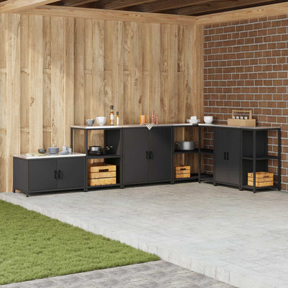 Kitchen Storage HATTEM Black 60 x 50 x 92 cm Steel