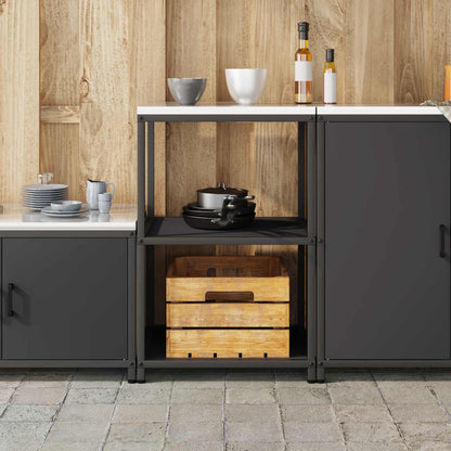 Kitchen Storage HATTEM Black 60 x 50 x 92 cm Steel