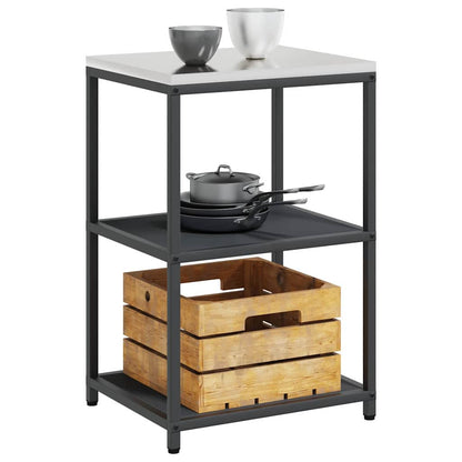 Kitchen Storage HATTEM Anthracite 60 x 50 x 92 cm Steel