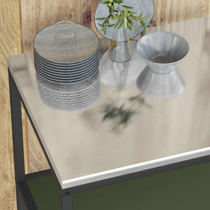 Kitchen Storage with Shelf Olive Green 60 x 50 x 92 cm Steel