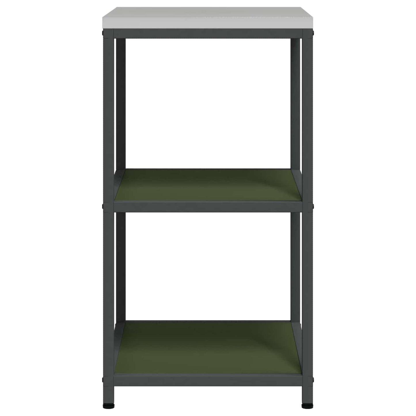Kitchen Storage with Shelf Olive Green 60 x 50 x 92 cm Steel