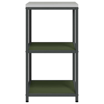 Kitchen Storage with Shelf Olive Green 60 x 50 x 92 cm Steel