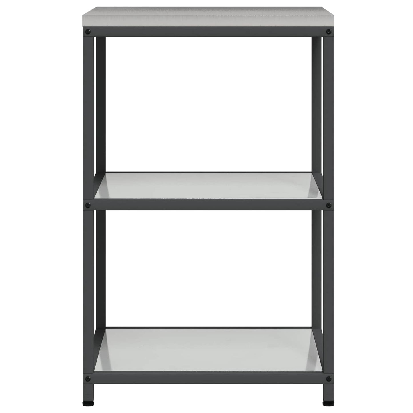 Kitchen Storage HATTEM Silver 60 x 50 x 92 cm Steel