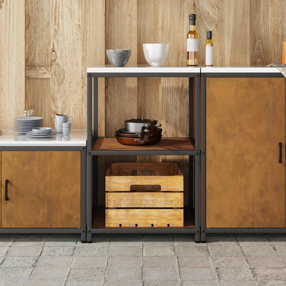 Kitchen Storage HATTEM Rusty 60 x 50 x 92 cm Steel