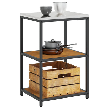 Kitchen Storage HATTEM Rusty 60 x 50 x 92 cm Steel