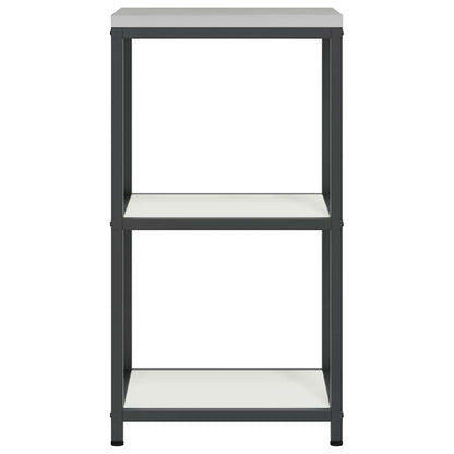 Kitchen Storage with Shelf White 40 x 50 x 92 cm Steel