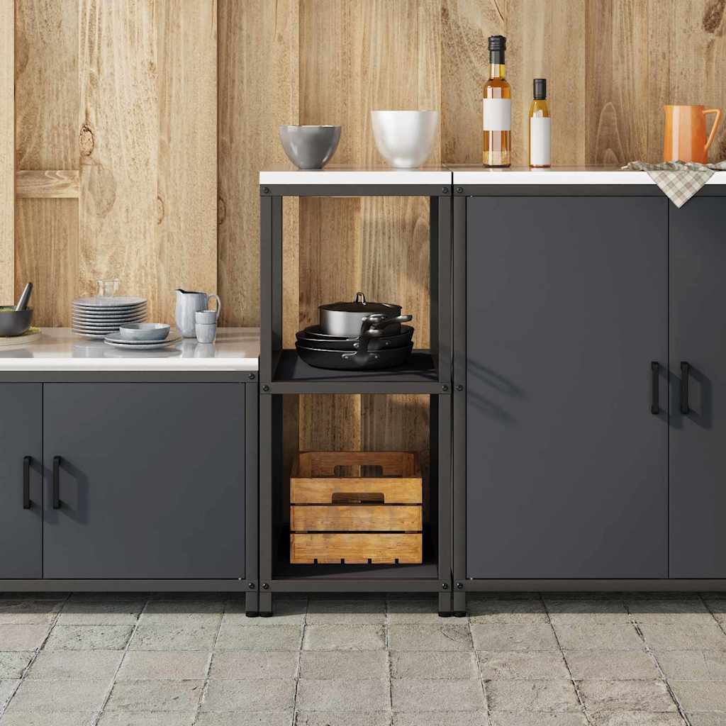 Kitchen Storage HATTEM Anthracite 40 x 50 x 92 cm Steel