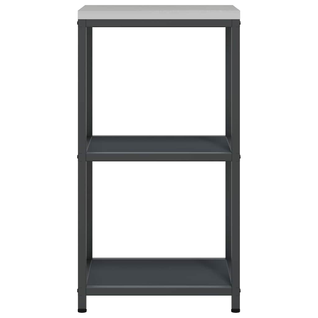 Kitchen Storage HATTEM Anthracite 40 x 50 x 92 cm Steel