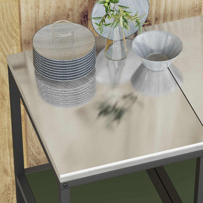 Kitchen Storage with Shelf Olive Green 40 x 50 x 92 cm Steel