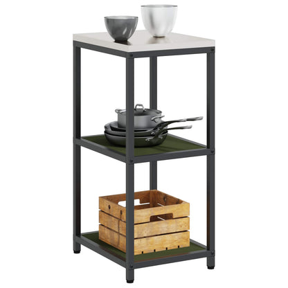 Kitchen Storage with Shelf Olive Green 40 x 50 x 92 cm Steel