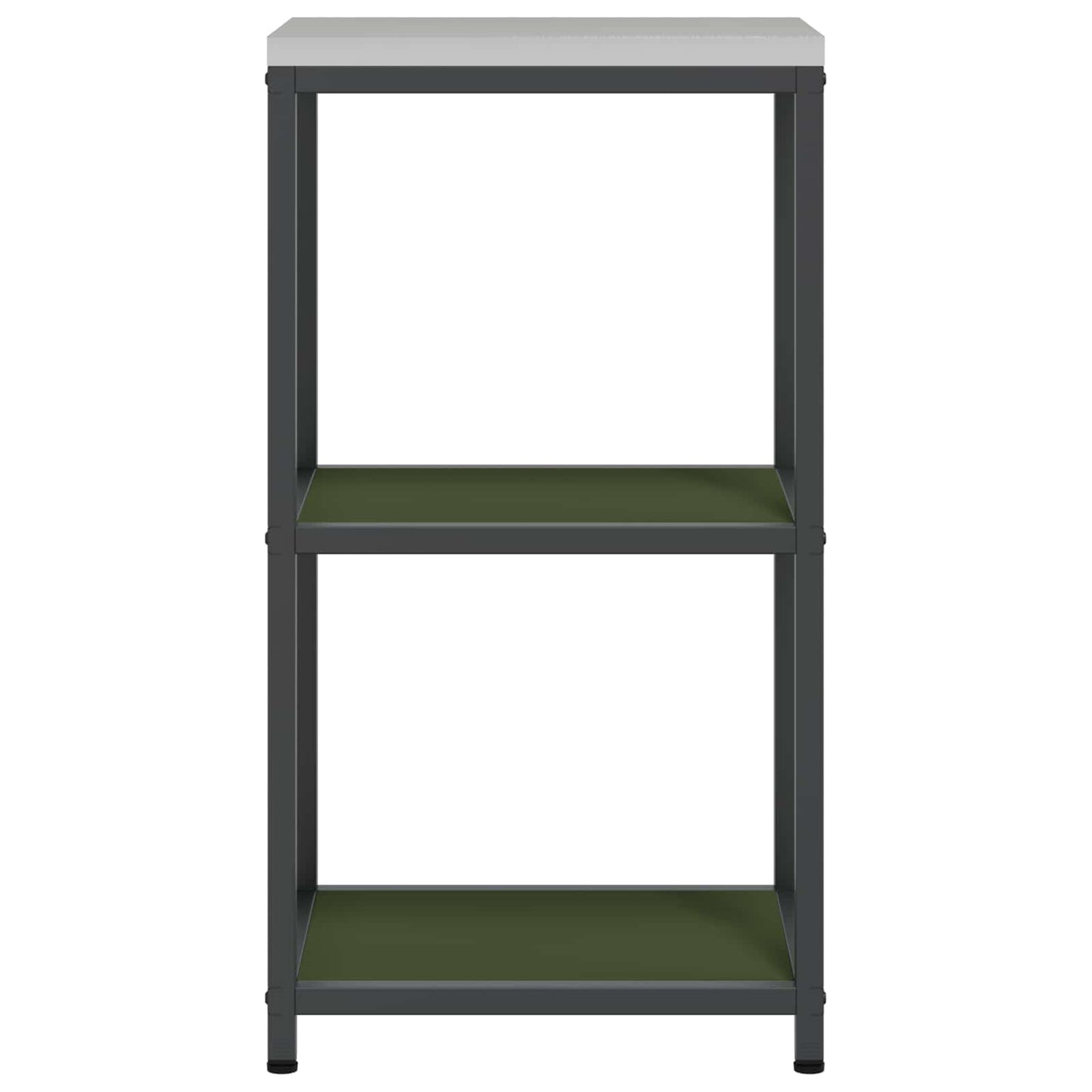 Kitchen Storage with Shelf Olive Green 40 x 50 x 92 cm Steel