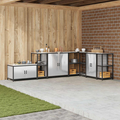 Kitchen Storage HATTEM Silver 40 x 50 x 92 cm Steel