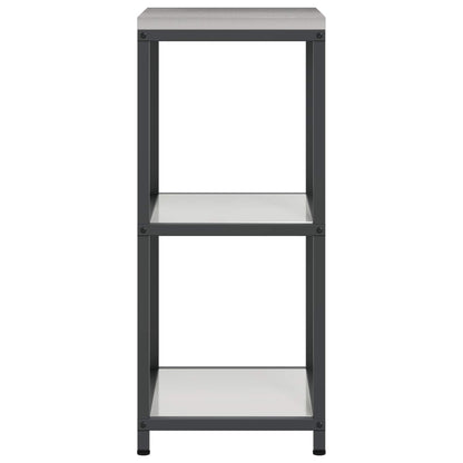 Kitchen Storage with Shelf Silver 40 x 50 x 92 cm Steel