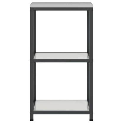 Kitchen Storage with Shelf Silver 40 x 50 x 92 cm Steel