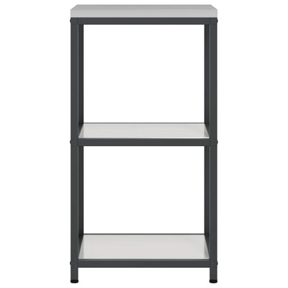 Kitchen Storage with Shelf Silver 40 x 50 x 92 cm Steel