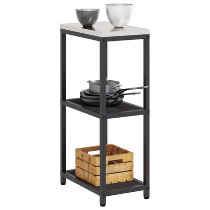 Kitchen Storage HATTEM Black 30 x 50 x 92 cm Steel