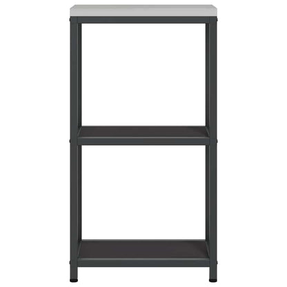 Kitchen Storage HATTEM Black 30 x 50 x 92 cm Steel