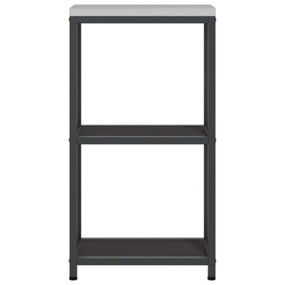Kitchen Storage HATTEM Black 30 x 50 x 92 cm Steel