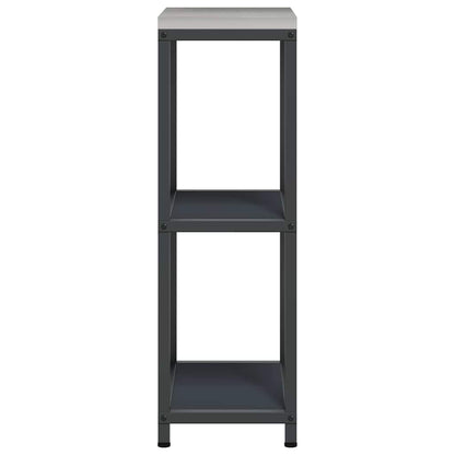 Kitchen Storage HATTEM Anthracite 30 x 50 x 92 cm Steel