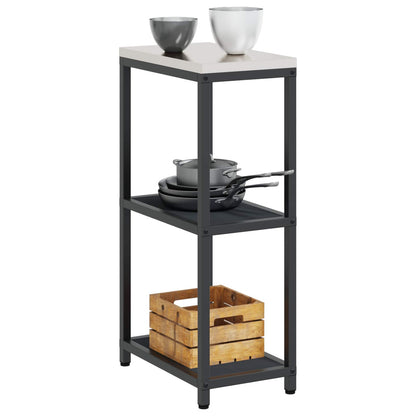 Kitchen Storage HATTEM Anthracite 30 x 50 x 92 cm Steel
