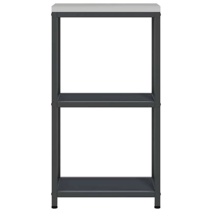 Kitchen Storage HATTEM Anthracite 30 x 50 x 92 cm Steel