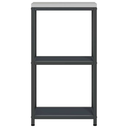 Kitchen Storage HATTEM Anthracite 30 x 50 x 92 cm Steel