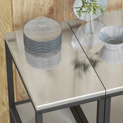 Kitchen Storage HATTEM Silver 30 x 50 x 92 cm Steel