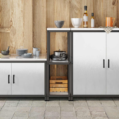 Kitchen Storage HATTEM Silver 30 x 50 x 92 cm Steel