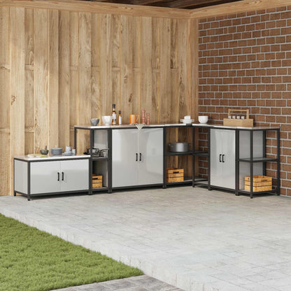 Kitchen Storage HATTEM Silver 30 x 50 x 92 cm Steel