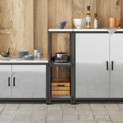 Kitchen Storage HATTEM Silver 30 x 50 x 92 cm Steel