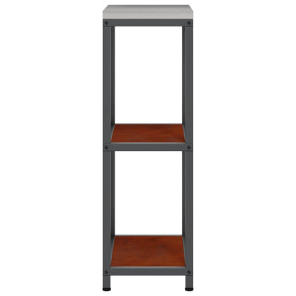 Kitchen Storage HATTEM Rusty 30 x 50 x 92 cm Steel