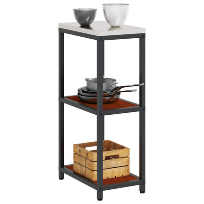 Kitchen Storage HATTEM Rusty 30 x 50 x 92 cm Steel